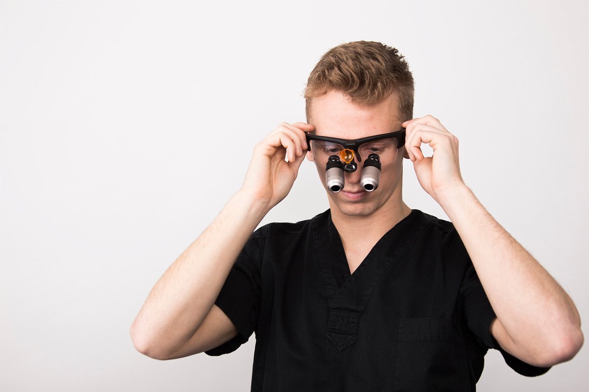 Profile photography of dentist Dr. Tristan Scott - By Paris Penny - Commercial photographer Bristol