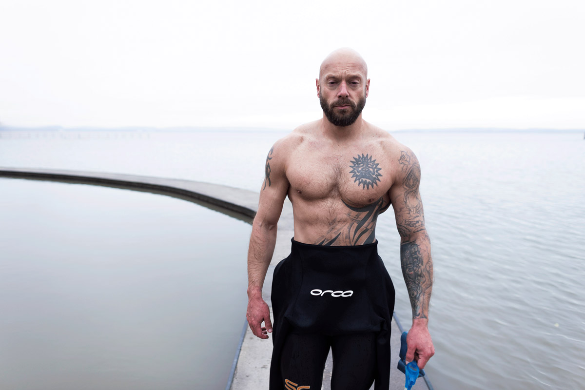 Outdoor swimmer at Clevedon shot for Forth Edge - By Paris Penny - Photographer Bristol and London