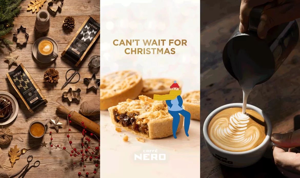 Group of Caffè Nero coffee and cake food photography shot by Bristol Photographer Paris Penny